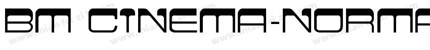 BM cinema-Normal字体转换
